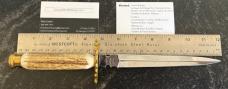 Beautiful Graham Clayton Digby's Stag Fixed Blade Knife, Sheffield England
