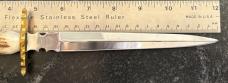 Beautiful Graham Clayton Digby's Stag Fixed Blade Knife, Sheffield England