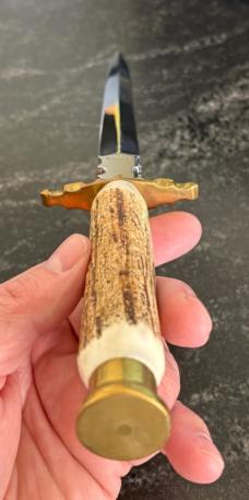 Beautiful Graham Clayton Digby's Stag Fixed Blade Knife, Sheffield England