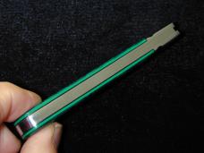 Kroo ALVS Green Abalone Mamba Swayback Wharncliffe Jack Knife S. Africa 4" Closed RWL34 SS Blade