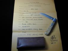 Kroo Maple Burl Wood Lambsfoot Fancy Jack Knife South Africa 3.75" Closed RWL34 SS Blade Fileworked
