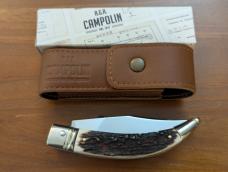NEW IN BOX GNARLY STAG AGA CAMPOLIN DIANA LEVERLOCK AUTO WITH SHEATH 