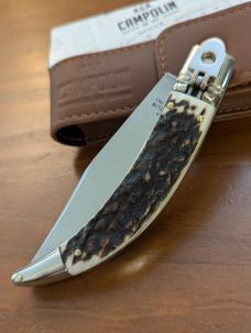 NEW IN BOX GNARLY STAG AGA CAMPOLIN DIANA LEVERLOCK AUTO WITH SHEATH 
