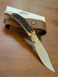 NEW IN BOX GNARLY STAG AGA CAMPOLIN DIANA LEVERLOCK AUTO WITH SHEATH 