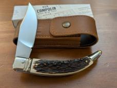 NEW IN BOX GNARLY STAG AGA CAMPOLIN DIANA LEVERLOCK AUTO WITH SHEATH 