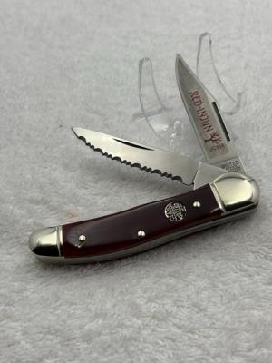United Boker Solingen Germany Vintage UC914 Red- Injun Copperhead 2 Blade (#8)
