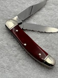 United Boker Solingen Germany Vintage UC914 Red- Injun Copperhead 2 Blade (#8)