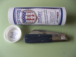 GREAT EASTERN CUTLERY 863125SS DENIM BLUE MICARTA BARLOW 1