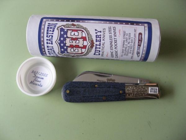 GREAT EASTERN CUTLERY 863125SS DENIM BLUE MICARTA BARLOW #2