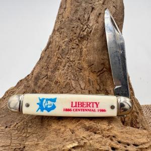 LIBERTY CENTENNIAL NOVELTY KNIFE CO MADE IN USA VINTAGE 1 BLADE JACK KNIFE 48