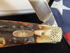 2012 Case xx Sway Back Gent Knife w/ Red Stag Handles (mdl# TBR51117 SS) -NOS in Orig black box