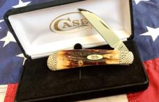 2012 Case xx Sway Back Gent Knife w/ Red Stag Handles (mdl# TBR51117 SS) -NOS in Orig black box