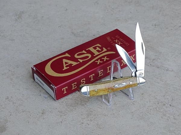 Case Peanut Folding Knife Antique Bone 58201 - New