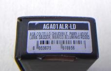 NEW AGA CAMPOLIN AUTOMATIC "ZERO" ANODIZED RED HANDLE POLISHED DAGGER BLADE 