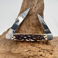 Ozark Trail 2-Blade Traditional Folding Pocket Knife Stagalon Muskrat (36)