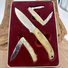 Winchester 2005 Limited Edition 3 Knife Set in Metal Collectors Tin Pocket Knife