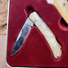 Winchester 2005 Limited Edition 3 Knife Set in Metal Collectors Tin Pocket Knife