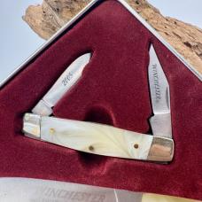 Winchester 2005 Limited Edition 3 Knife Set in Metal Collectors Tin Pocket Knife