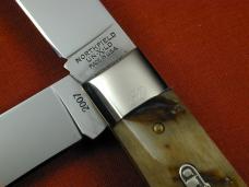 Great Eastern Cutlery GEC 2007 Rams Horn Scout Trapper Knife USA NMIT 73EC 2nd Year Knife