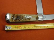 Great Eastern Cutlery GEC 2007 Rams Horn Scout Trapper Knife USA NMIT 73EC 2nd Year Knife