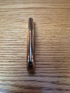 Great Eastern Cutlery 861121 Barlow Knife. Rust Orange Natural Bone, New/Mint, Tube, Button, 440C SS