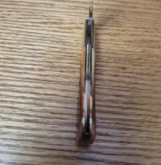 Great Eastern Cutlery 861121 Barlow Knife. Rust Orange Natural Bone, New/Mint, Tube, Button, 440C SS