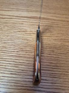 Great Eastern Cutlery 861121 Barlow Knife. Rust Orange Natural Bone, New/Mint, Tube, Button, 440C SS