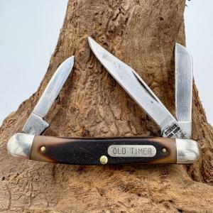 Schrade Old Timer 1080T Vintage Three Blade Folding Pocket Knife NY USA 127