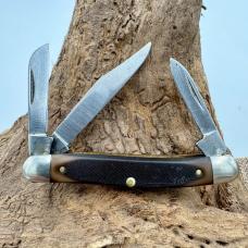 Schrade Old Timer 1080T Vintage Three Blade Folding Pocket Knife NY USA (127)