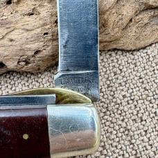 Camillus #27 Electrician Knife Vintage USA Two Blade Carbon Steel (139)