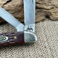 Case XX 2006 Peanut Jigged Brown Delrin Handle Stainless Pocket Knife (162)