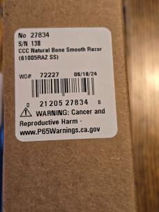 Case Collectors Club 2024 Exclusive 6100RAZ SS Smooth Natural Bone Knife
