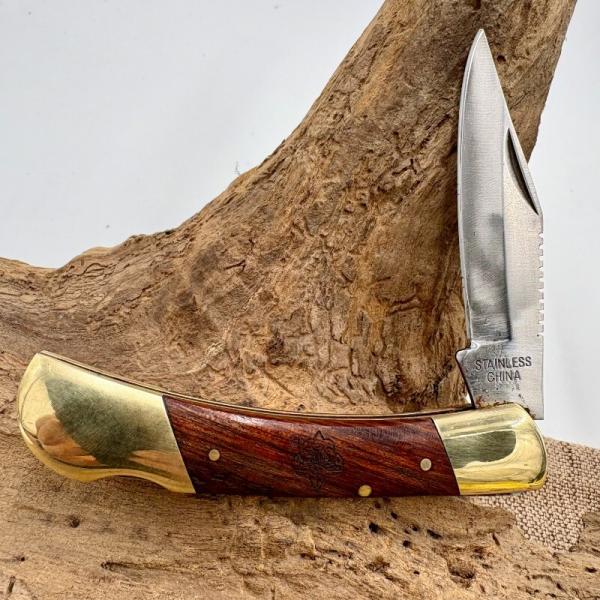 Boy Scout Lock Back Folding Hunter Pocket Knife Single Clip Point Blade (181)
