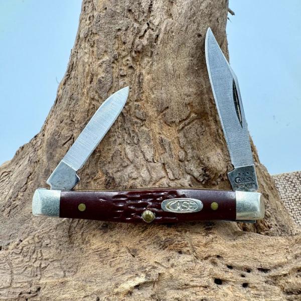 Case XX 6233 SS 2 Blade 2002 Stockman Brown Delrin Folding Pocket Knife (190)