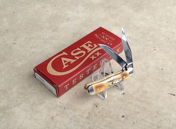 Case Tiny Trapper Folding Pocket Knife Genuine Stag Handle - New