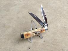 Case Tiny Trapper Folding Pocket Knife Genuine Stag Handle - New