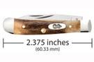Case Tiny Trapper Folding Pocket Knife Genuine Stag Handle - New
