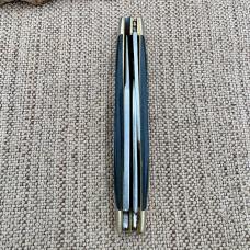 BUCK CADET 303 Pocket Knife USA Pre 1972 Black Sawcut Delrin 3 Blade Folder(192)