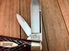 Marble MSA Gladstone MI Easy Open Jack Brown Italian Jigged Bone 2001 Slightly Used 