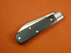 Beaver Falls Cutlery Smooth Ebony Wood Jack Knife from Cooper Cutlery Made in USA EBONY