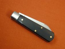 Beaver Falls Cutlery Smooth Ebony Wood Jack Knife from Cooper Cutlery Made in USA EBONY