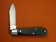Beaver Falls Cutlery Smooth Ebony Wood Jack Knife from Cooper Cutlery Made in USA EBONY