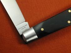 Beaver Falls Cutlery Smooth Ebony Wood Jack Knife from Cooper Cutlery Made in USA EBONY
