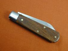 Dollar Knife Co. Franciscan Walnut with Black Shield Jack Knife NMIB from Cooper Cutlery USA FWBLS