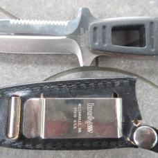 Vintage Kershaw 1006 Amphibian Fixed Blade Boot / Dagger Knife W/Sheath