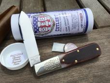 Great Eastern Cutlery 862125SS Boomtown Barlow Classic Brown Sawcut Bone