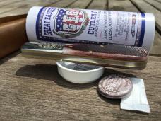 Great Eastern Cutlery 862125SS Boomtown Barlow Classic Brown Sawcut Bone