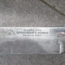 Carl Schlieper Eye Brand Trophy Line Sportsman's Bowie Knife  #357, Surgical Steel made in Solingene