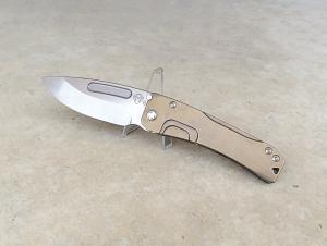 Medford Slim Midi Marauder Folding Knife Bronze Titanium Handle S35VN Blade - New