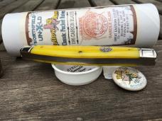 Great Eastern Cutlery 818222 Northfield Texas Rose Coon Skinner Smooth Yellow Rose Bone